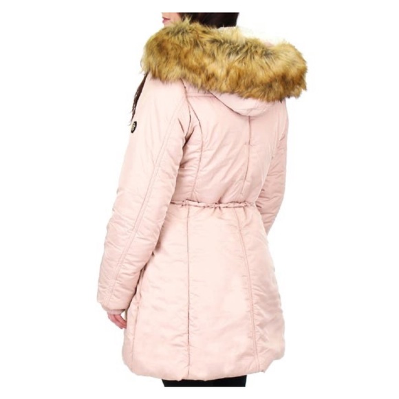 JESSICA SIMPSON Blush Sherpa Hooded Anorak Jacket - Picture 14 of 16